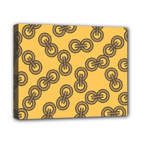 Abstract Shapes Links Design Canvas 10  X 8  by Nexatart