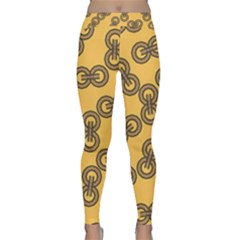 Abstract Shapes Links Design Classic Yoga Leggings by Nexatart