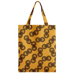 Abstract Shapes Links Design Zipper Classic Tote Bag by Nexatart