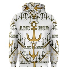 Anchor Heart Men s Pullover Hoodie by Nexatart