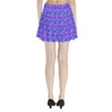 Background Mosaic Purple Blue Pleated Mini Skirt View2