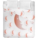 Moon Moonface Pattern Outlines Duvet Cover Double Side (California King Size) View1