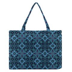 Abstract Pattern Design Texture Medium Zipper Tote Bag