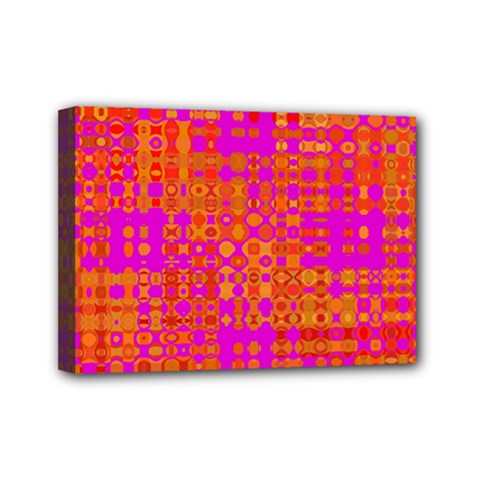 Pink Orange Bright Abstract Mini Canvas 7  X 5  by Nexatart