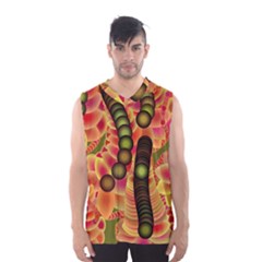 Abstract Background Digital Green Men s Basketball Tank Top by Nexatart