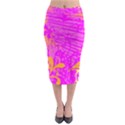 Spring Tropical Floral Palm Bird Midi Pencil Skirt View1