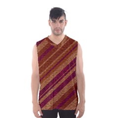 Stripes Course Texture Background Men s Basketball Tank Top by Nexatart