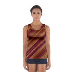 Stripes Course Texture Background Women s Sport Tank Top  by Nexatart