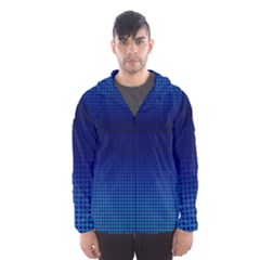 Blue Dot Hooded Wind Breaker (men) by PhotoNOLA