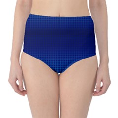 Blue Dot High-waist Bikini Bottoms