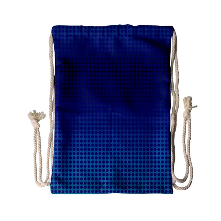 Blue Dot Drawstring Bag (Small)