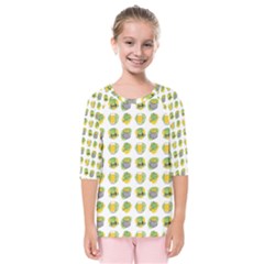 St Patrick S Day Background Symbols Kids  Quarter Sleeve Raglan Tee