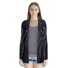 Fractal Black Pearl Abstract Art Cardigans by Nexatart