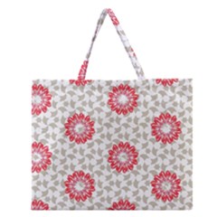 Stamping Pattern Fashion Background Zipper Large Tote Bag by Nexatart