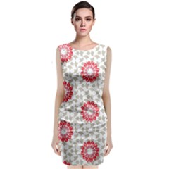 Stamping Pattern Fashion Background Classic Sleeveless Midi Dress by Nexatart