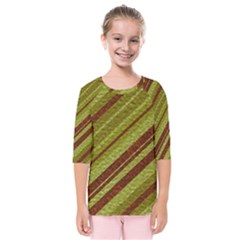 Stripes Course Texture Background Kids  Quarter Sleeve Raglan Tee