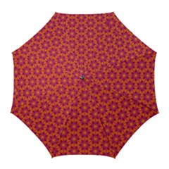 Pattern Abstract Floral Bright Golf Umbrellas by Nexatart