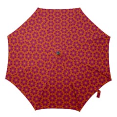 Pattern Abstract Floral Bright Hook Handle Umbrellas (small) by Nexatart