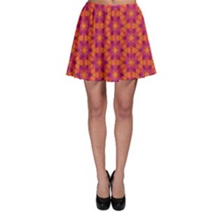 Pattern Abstract Floral Bright Skater Skirt by Nexatart