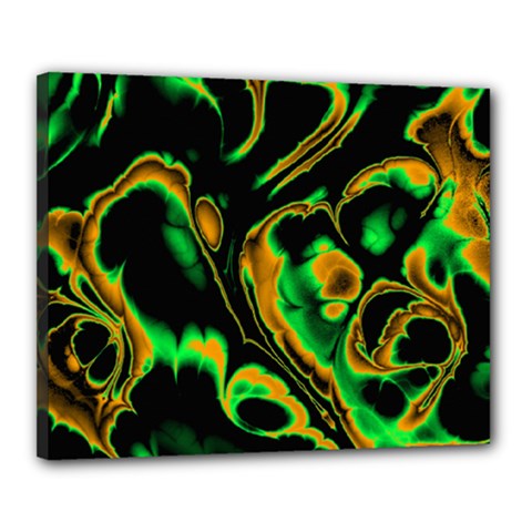 Glowing Fractal A Canvas 20  X 16  by Fractalworld