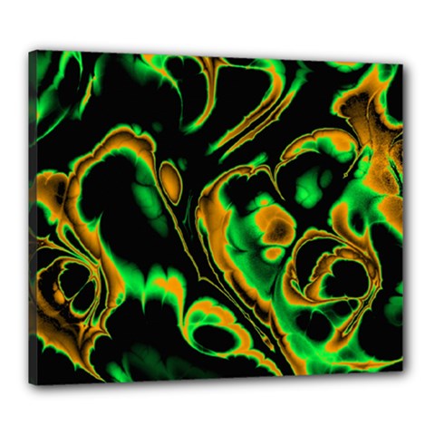 Glowing Fractal A Canvas 24  X 20  by Fractalworld