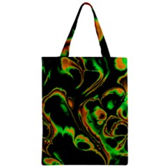 Glowing Fractal A Zipper Classic Tote Bag by Fractalworld