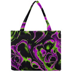 Glowing Fractal B Mini Tote Bag by Fractalworld