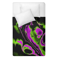 Glowing Fractal B Duvet Cover Double Side (single Size) by Fractalworld