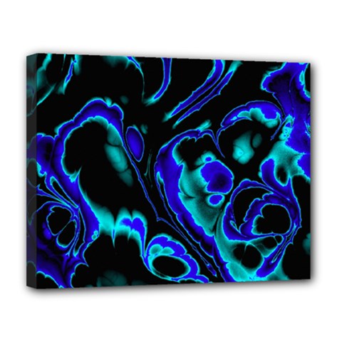 Glowing Fractal C Canvas 14  X 11  by Fractalworld