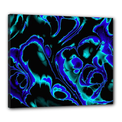 Glowing Fractal C Canvas 24  X 20  by Fractalworld