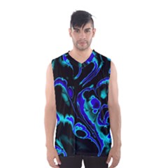 Glowing Fractal C Men s Basketball Tank Top by Fractalworld