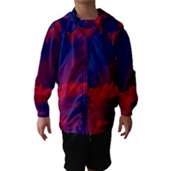 Sky Pattern Hooded Wind Breaker (kids) by Valentinaart