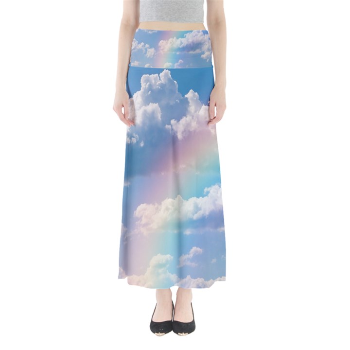 Sky pattern Maxi Skirts