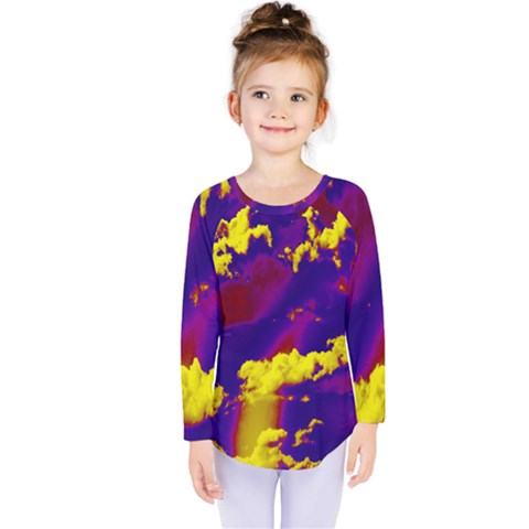 Sky Pattern Kids  Long Sleeve Tee by Valentinaart