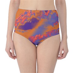 Sky Pattern High-waist Bikini Bottoms by Valentinaart