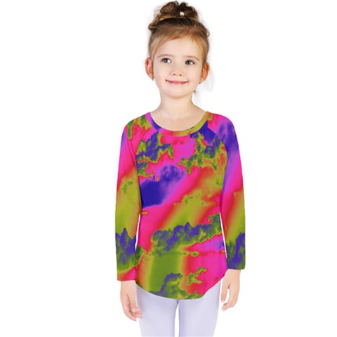 Sky Pattern Kids  Long Sleeve Tee by Valentinaart