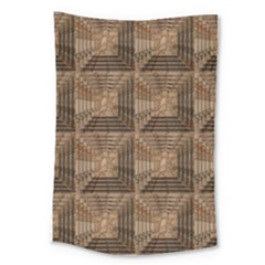 Collage Stone Wall Texture Large Tapestry by Nexatart