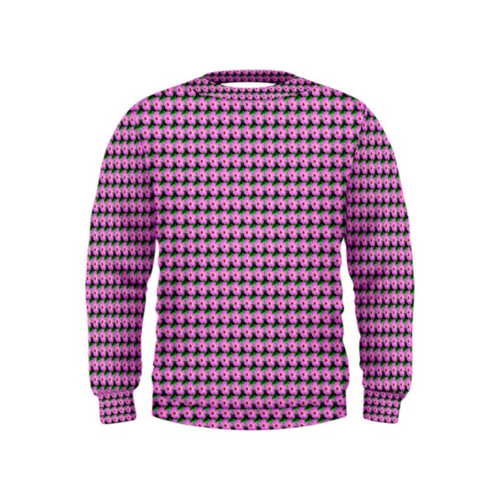 Pattern Grid Background Kids  Sweatshirt