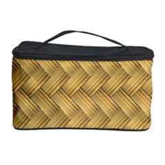 Wood Illustrator Yellow Brown Cosmetic Storage Case by Nexatart