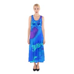 Sky Pattern Sleeveless Maxi Dress by Valentinaart