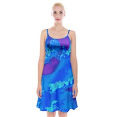 Sky Pattern Spaghetti Strap Velvet Dress by Valentinaart