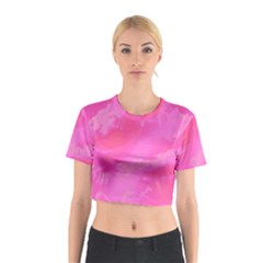 Sky Pattern Cotton Crop Top by Valentinaart