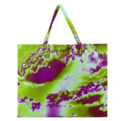 Sky Pattern Zipper Large Tote Bag by Valentinaart