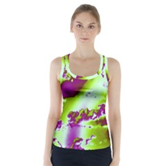 Sky Pattern Racer Back Sports Top by Valentinaart