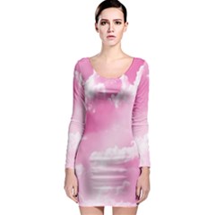 Sky Pattern Long Sleeve Bodycon Dress by Valentinaart