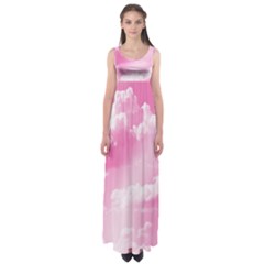 Sky Pattern Empire Waist Maxi Dress by Valentinaart