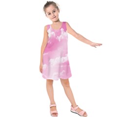 Sky Pattern Kids  Sleeveless Dress by Valentinaart