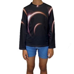 Planet Space Abstract Kids  Long Sleeve Swimwear by Nexatart