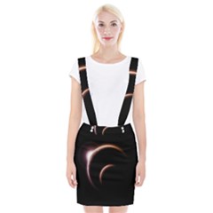 Planet Space Abstract Suspender Skirt by Nexatart