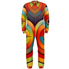 Abstract Pattern Background Onepiece Jumpsuit (men) 